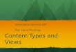 Content Types and Views