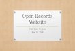 Open Records Website