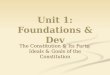 Unit 1: Foundations &  Dev