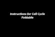 Instructions for Cell Cycle Foldable