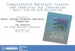 Computational Materials Science and Chemistry for Innovation Report from the ASCR–BES Workshop