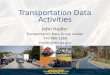 Transportation Data Activities