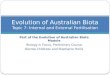 Evolution of Australian Biota Topic  7:  Internal and External Fertilisation
