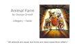 Animal Farm by George Orwell Allegory  ~  Fable