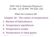 PHY 113 C General Physics I 11 AM - 12:15  P M  TR Olin 101 Plan for Lecture 20: