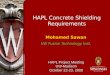 HAPL Concrete Shielding Requirements