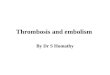 Thrombosis and embolism