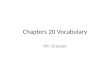 Chapters 20 Vocabulary