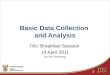 Basic Data Collection  and Analysis