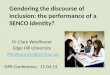 Gendering the discourse of inclusion: the performance of a SENCO identity?