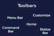 Section III- Toolbars