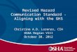 Revised Hazard Communication Standard - Aligning with the GHS