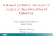 A  shared portal for the  research output of the  universities of Catalonia