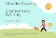 Meade County  Elementary Writing