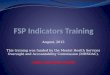 FSP Indicators Training