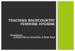Teaching Backcountry  F eminine  H ygiene