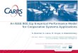 An IEEE 802.11p Empirical Performance Model for Cooperative Systems Applications