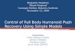Control of Full Body Humanoid Push Recovery Using Simple Models