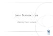Loan Transactions