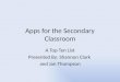 Apps for the Secondary Classroom