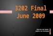 3202 Final June 2009