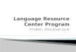 Language Resource Center Program
