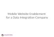 Mobile Website Enablement  for a Data Integration Company