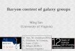 Baryon content of galaxy groups