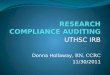 RESEARCH COMPLIANCE AUDITING