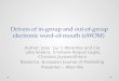 Drivers of in-group and out-of-group electronic word-of-mouth ( eWOM )