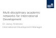 Multi-disciplinary academic networks for International Development