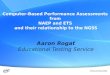 Computer-Based Performance Assessments  from  NAEP and ETS