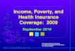 Income, Poverty, and Health Insurance Coverage:  2009