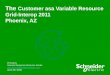 The  Customer  asa  Variable Resource Grid-Interop 2011 Phoenix, AZ
