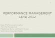 Performance Management Lead 2012
