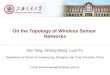 On  the  Topology of Wireless Sensor  Networks