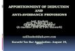 APPORTIONMENT  OF DEDUCTION  AND  ANTI-AVOIDANCE PROVISIONS Asif  Kasbati FCA, FCMA  &  LLB