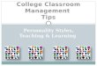 College Classroom Management  Tips