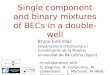 Single component and binary mixtures of BECs in a double-well