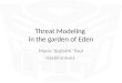 Threat Modeling  in the garden of Eden
