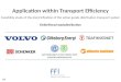 Application within  Transport  Efficiency