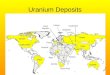 Uranium Deposits
