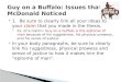 Guy on a Buffalo: Issues that McDonald Noticed