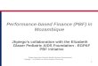 Performance-based Finance  (PBF) in  Mozambique