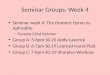 Seminar Groups: Week 4