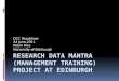 Research Data mantra (management training) project at Edinburgh