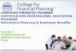 Session 5 Fundamentals of Defined Contribution Plans