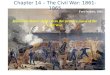 Chapter 14 – The Civil War: 1861-1865