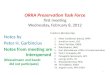 ORKA Preservation Task Force first meeting Wednesday, February 8, 2012