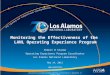 Monitoring the Effectiveness of the  LANL Operating Experience Program